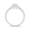 Thumbnail Image 2 of Diamond Rectangle Promise Ring 1/5 ct tw 10K White Gold