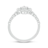 Thumbnail Image 2 of Diamond Clover Bezel Promise Ring 1/5 ct tw 10K White Gold