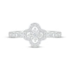 Thumbnail Image 3 of Diamond Clover Bezel Promise Ring 1/5 ct tw 10K White Gold