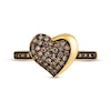 Thumbnail Image 3 of Godiva x Le Vian Diamond Heart Ring 1/3 ct tw 14K Honey Gold