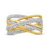 Thumbnail Image 2 of Diamond Crossover Ring 1 ct tw 10K Yellow Gold