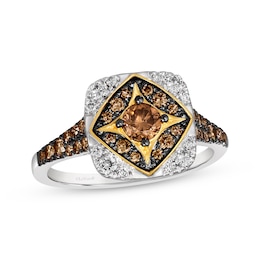 Le Vian Chocolate Diamond Ring 7/8 ct tw 14K Two-Tone Gold