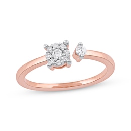 Diamond Promise Ring 1/6 ct tw 10K Rose Gold