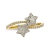 Thumbnail Image 1 of Round-Cut Diamond Stars Bypass Ring 1/3 ct tw 10K Yellow Gold