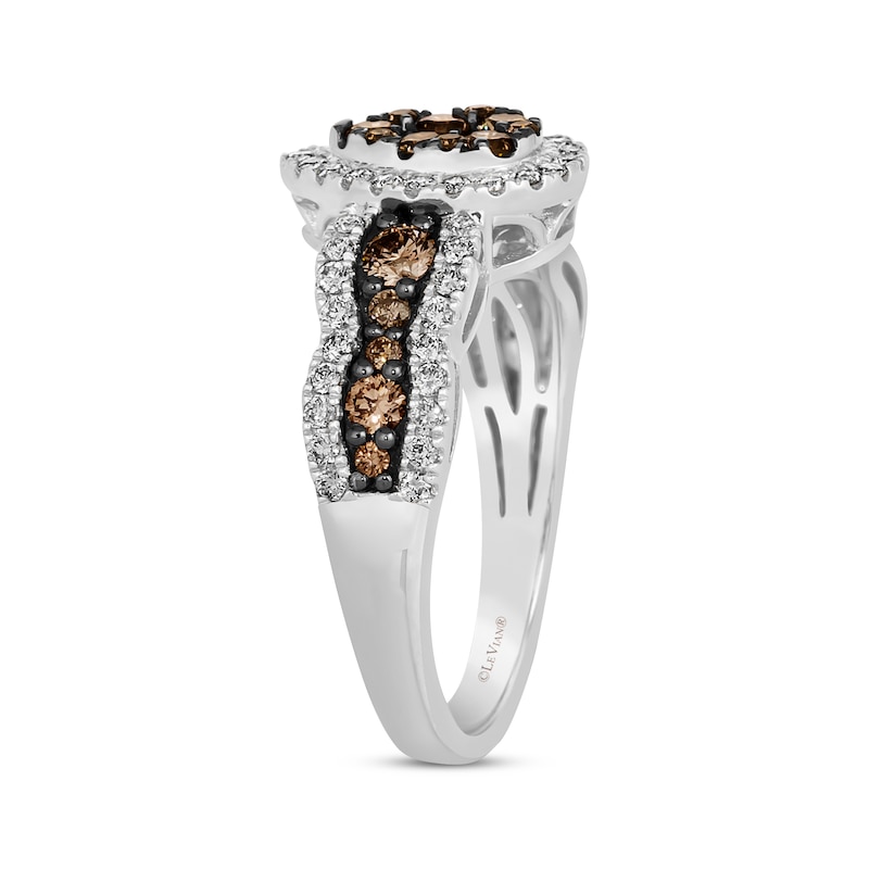 Le Vian Chocolate Waterfall Diamond Ring 1 ct tw 14K Vanilla Gold