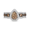 Thumbnail Image 3 of Le Vian Chocolate Waterfall Diamond Ring 1 ct tw 14K Vanilla Gold