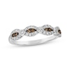 Thumbnail Image 1 of Le Vian Chocolate Waterfall Diamond Ring 3/8 ct tw 14K Vanilla Gold