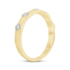 Thumbnail Image 2 of Now + Forever Diamond Angled Anniversary Band 1/10 ct tw 10K Yellow Gold