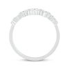 Thumbnail Image 2 of Round-Cut Diamond Scatter Ring 1/4 ct tw 10K White Gold