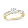 Thumbnail Image 1 of Round-Cut Diamond Pinched Shank Promise Ring 3/8 ct tw 10K Yellow Gold