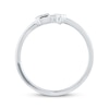 Thumbnail Image 2 of Diamond Accent Lock & Key Promise Ring 10K White Gold