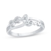 Thumbnail Image 1 of Diamond Accent Infinity Love Promise Ring 10K White Gold