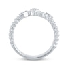 Thumbnail Image 2 of Round-Cut Diamond Stackable Triple-Band Ring 1/4 ct tw 10K White Gold