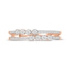 Thumbnail Image 3 of Diamond Two-Row Faux-Stack Ring 1/4 ct tw 10K Rose Gold