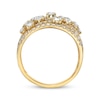 Thumbnail Image 3 of Oval & Round-Cut Diamond Multi-Row Scatter Ring 3 ct tw 14K Yellow Gold