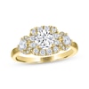 Thumbnail Image 1 of THE LEO Legacy Lab-Grown Diamond Round-Cut Three-Stone Engagement Ring 1-1/3 ct tw 14K Yellow Gold