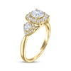 Thumbnail Image 2 of THE LEO Legacy Lab-Grown Diamond Round-Cut Three-Stone Engagement Ring 1-1/3 ct tw 14K Yellow Gold