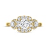 Thumbnail Image 3 of THE LEO Legacy Lab-Grown Diamond Round-Cut Three-Stone Engagement Ring 1-1/3 ct tw 14K Yellow Gold