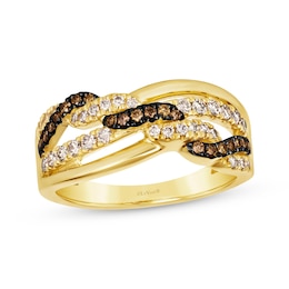 Le Vian Chocolate Twist Diamond Ring 1/2 ct tw 14K Honey Gold