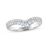 Thumbnail Image 1 of THE LEO Diamond Contour Ring 1/2 ct tw Round-cut 14K White Gold