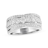 Thumbnail Image 1 of THE LEO Diamond Anniversary Ring 1-1/3 ct tw Round-cut 14K White Gold