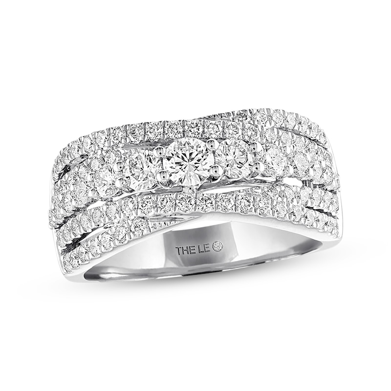 Main Image 1 of THE LEO Diamond Anniversary Ring 1-1/3 ct tw Round-cut 14K White Gold