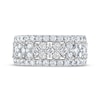 Thumbnail Image 3 of THE LEO Diamond Anniversary Ring 1-3/4 ct tw Princess & Round-cut 14K White Gold