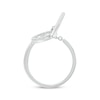 Thumbnail Image 2 of Diamond Toggle Clasp Ring 1/8 ct tw Sterling Silver