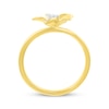 Thumbnail Image 2 of Diamond Petals Flower Ring 1/8 ct tw 10K Yellow Gold