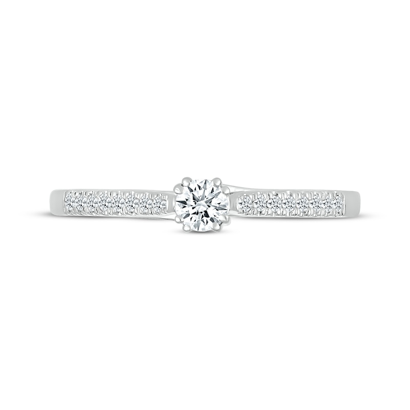 Main Image 3 of Diamond Promise Ring 1/5 ct tw 10K White Gold