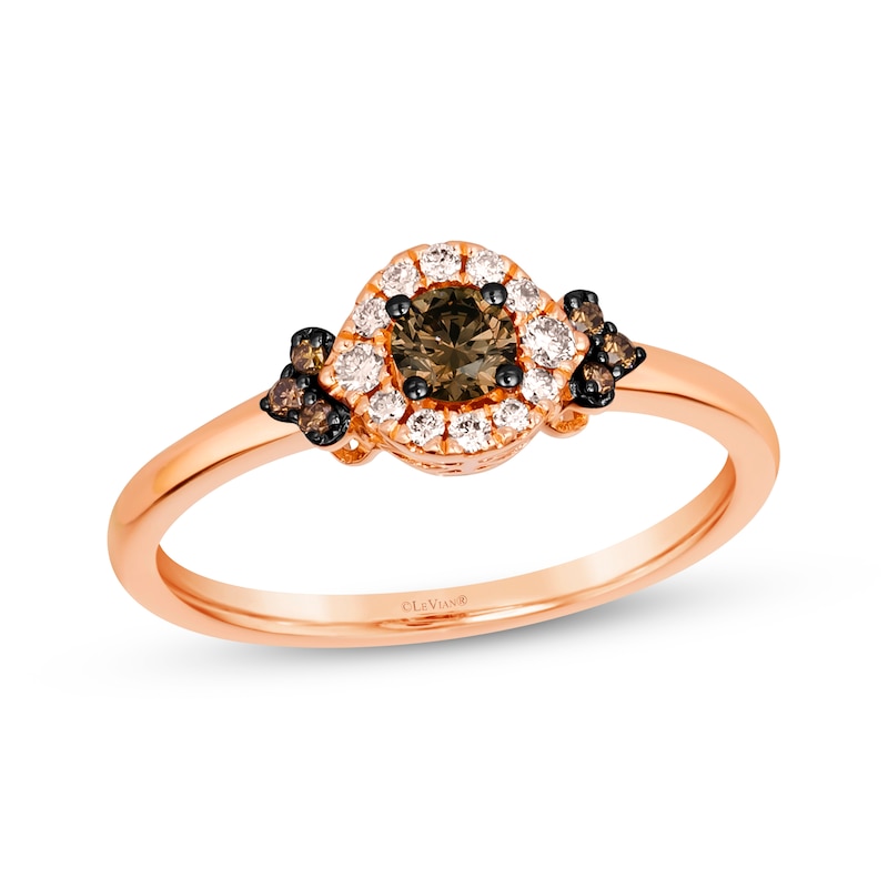 Main Image 1 of Le Vian Diamond Ring 1/3 ct tw 14K Strawberry Gold