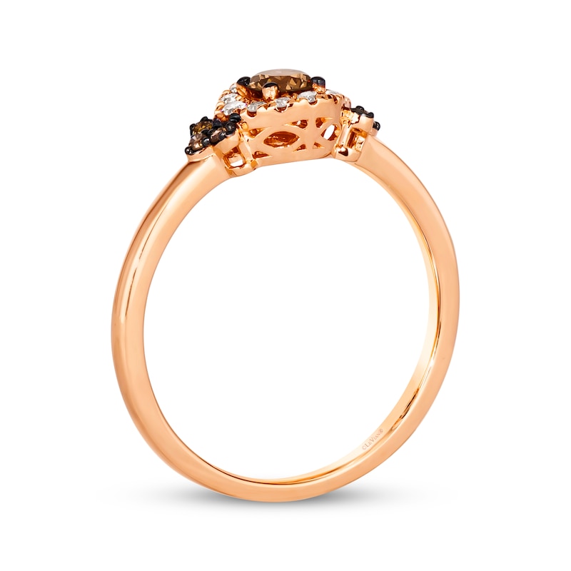 Main Image 3 of Le Vian Diamond Ring 1/3 ct tw 14K Strawberry Gold