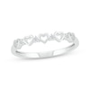 Thumbnail Image 1 of Diamond Open Hearts Ring 1/20 ct tw Sterling Silver