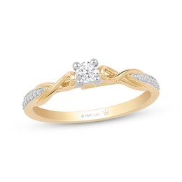 Hallmark Diamonds Promise Ring 1/5 ct tw 10K Two-Tone Gold