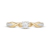 Thumbnail Image 3 of Hallmark Diamonds Promise Ring 1/5 ct tw 10K Two-Tone Gold