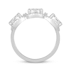 Thumbnail Image 3 of Multi-Diamond Center Triple Halo Ring 3/4 ct tw 10K White Gold