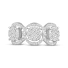 Thumbnail Image 4 of Multi-Diamond Center Triple Halo Ring 3/4 ct tw 10K White Gold