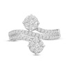 Thumbnail Image 4 of Multi-Diamond Center Bypass Ring 7/8 ct tw 10K White Gold