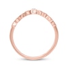 Thumbnail Image 3 of Diamond Accent Chevron Stackable Ring 10K Rose Gold