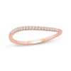 Thumbnail Image 1 of Diamond Diagonal Stackable Ring 1/15 ct tw 10K Rose Gold