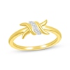 Thumbnail Image 1 of Diamond Spiral Twist Ring 1/20 ct tw 10K Yellow Gold