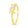 Thumbnail Image 2 of Diamond Spiral Twist Ring 1/20 ct tw 10K Yellow Gold