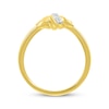 Thumbnail Image 3 of Diamond Spiral Twist Ring 1/20 ct tw 10K Yellow Gold