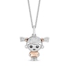 Thumbnail Image 1 of Disney Treasures Monsters, Inc. &quot;Boo&quot; Diamond Necklace 1/15 ct tw Sterling Silver & 10K Rose Gold 19&quot;