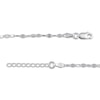 Thumbnail Image 2 of Diamond-Cut Mirror Chain Anklet Solid Sterling Silver 10&quot;