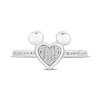 Thumbnail Image 4 of Disney Treasures Mickey Mouse Diamond Ring 1/10 ct tw Sterling Silver