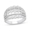 Thumbnail Image 1 of Diamond Multi-Row Ring 1-1/2 ct tw 10K White Gold