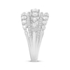 Thumbnail Image 2 of Diamond Multi-Row Ring 1-1/2 ct tw 10K White Gold