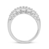 Thumbnail Image 3 of Diamond Multi-Row Ring 1-1/2 ct tw 10K White Gold