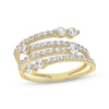 Thumbnail Image 0 of Diamond Faux Stack Four-Row Ring 1 ct tw 10K Yellow Gold